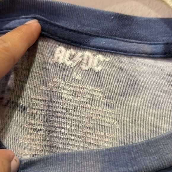 AC/DC Rock Tie Dye T-shirt Sexy Mini Dress Medium​​​​​​​ - Picture 3 of 7